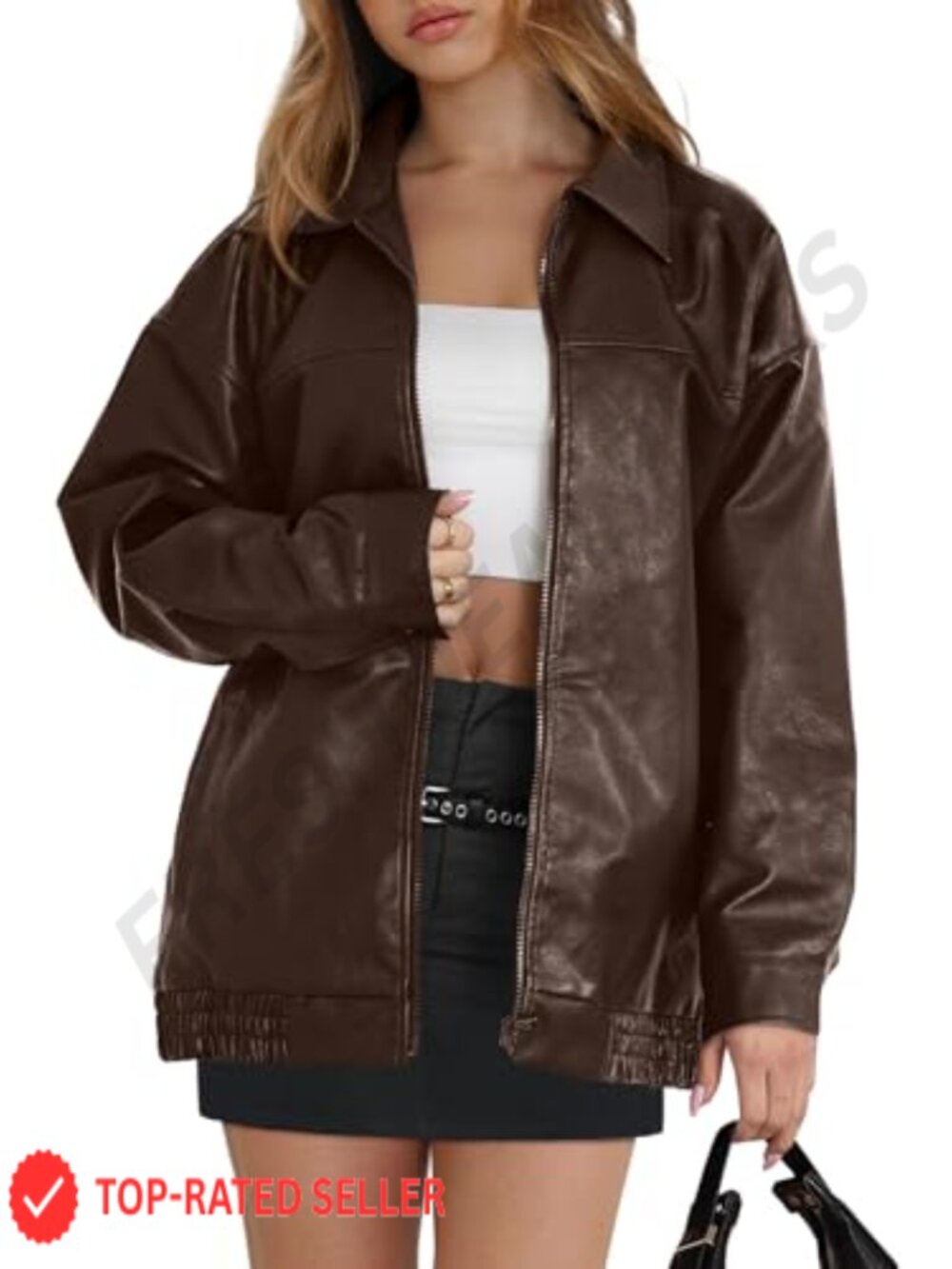 Faux Suede Oversized Moto Jacket Long Sleeve Fall Winter Coat